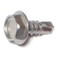 Midwest Fastener Self-Drilling Screw, #10 x 1/2 in, Stainless Steel Hex Head Hex Drive, 30 PK 65166